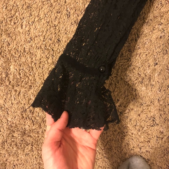 Black lace tunic top - Picture 2 of 6